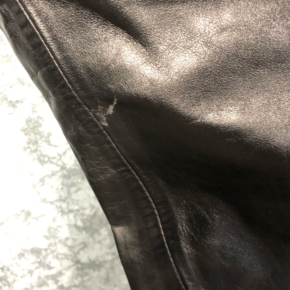 💕SOLD💕Gap Women’s Leather Boot Cut Pants Sz 10 - Picture 4 of 8